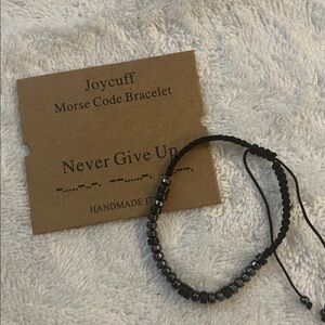 Joycuff Morse Code “Never Give Up” Bracelet